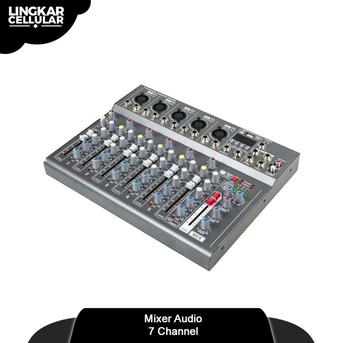 Mixer Audio Karaoke 7 Channel Mixer Professional