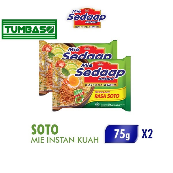 

Tumbaso Mie Sedaap Soto 2 x 75 gr