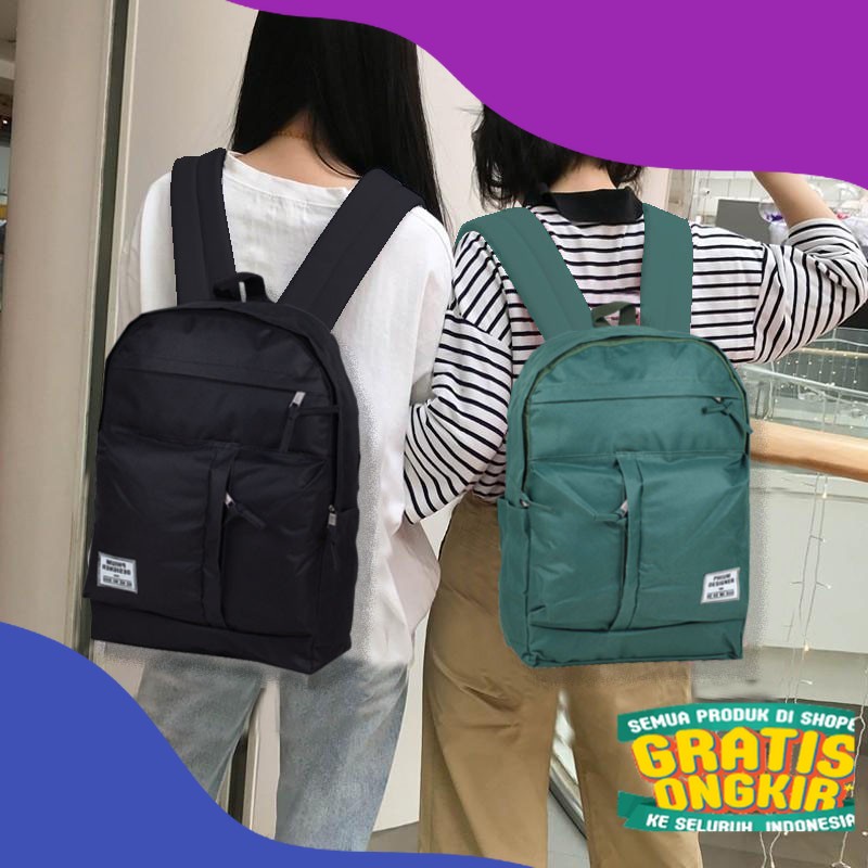 Tas Laptop Tas Casual Tas Bag Wanita Phium Hijau Unik Ransel Cewek Sekolah Wanita/ Mewah tebal kuat