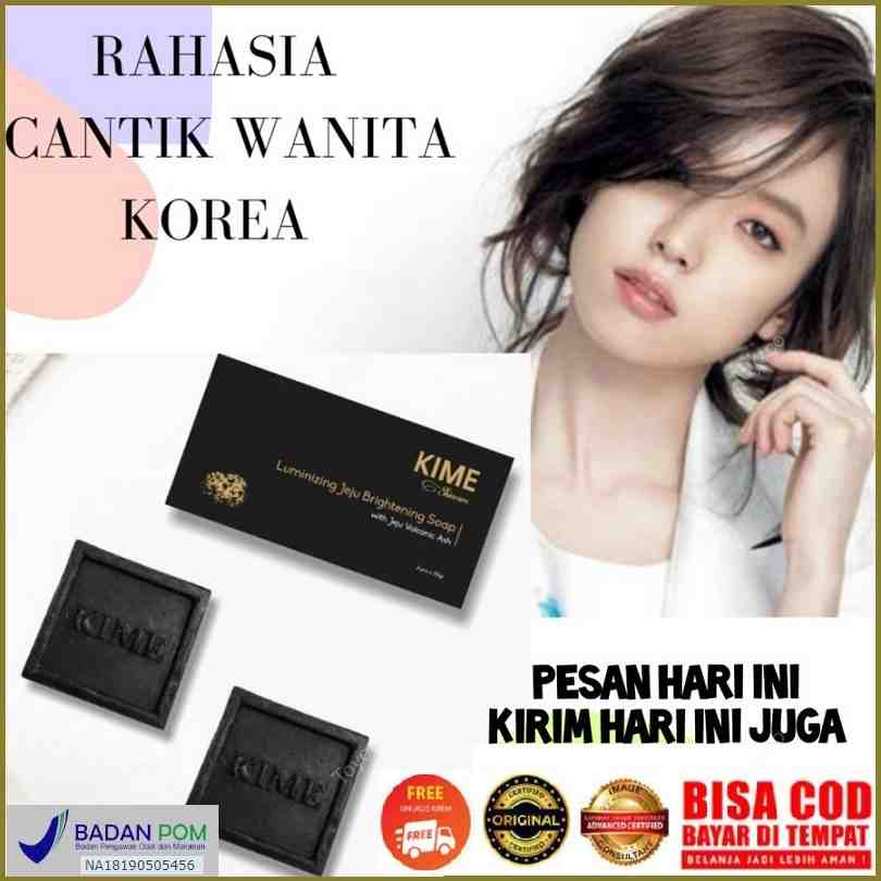 Sabun Kime Skincare Original Korea Pembersih Pencerah Wajah Glowing Bpom Sabun Kimie Jeju Brightenin