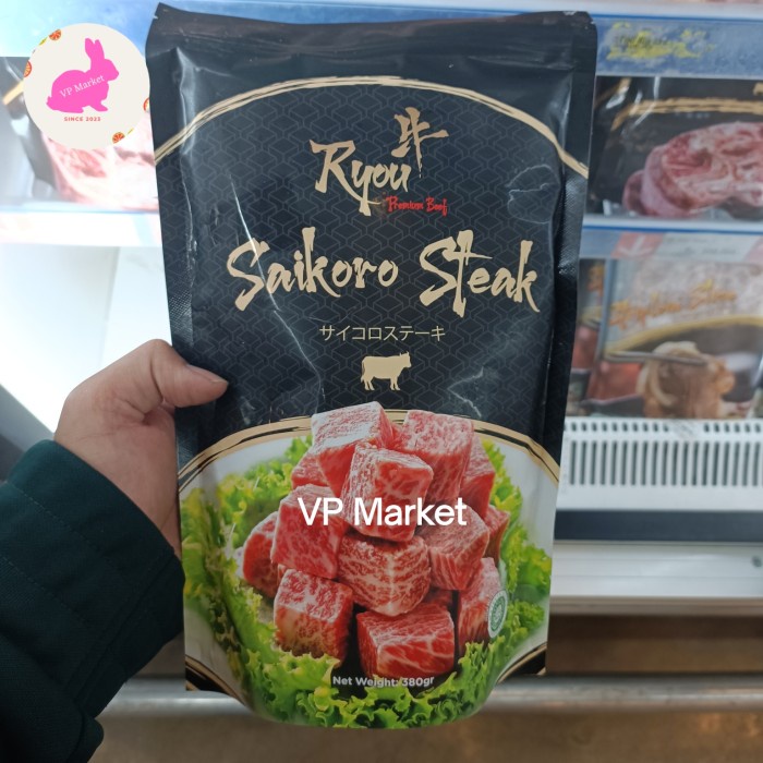 

Ryou Saikoro Steak Premium Beef 380g | Daging Steak Cube Premium Pack