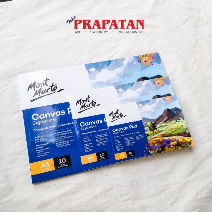 

[Promo] Mont Marte Canvas Pad A4 10 Sheets