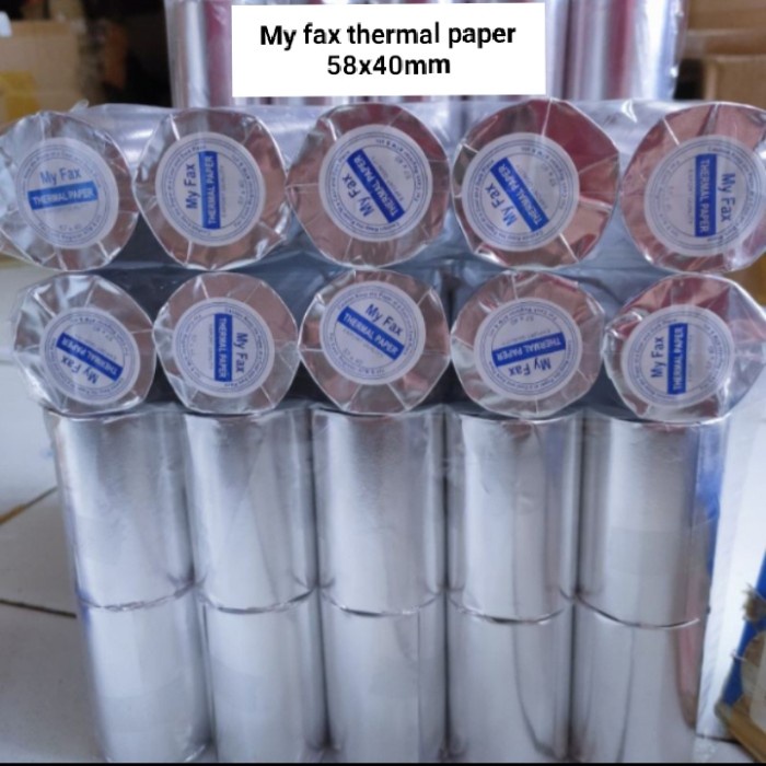 

Kertas thermal edc bluetooth 58x40mm paket 1pack isi 10 roll SS27