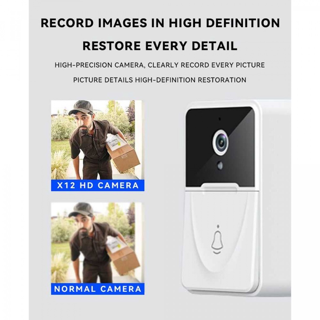 Bel Rumah Smart Doorbell Wireless Video HD Talkback - X3