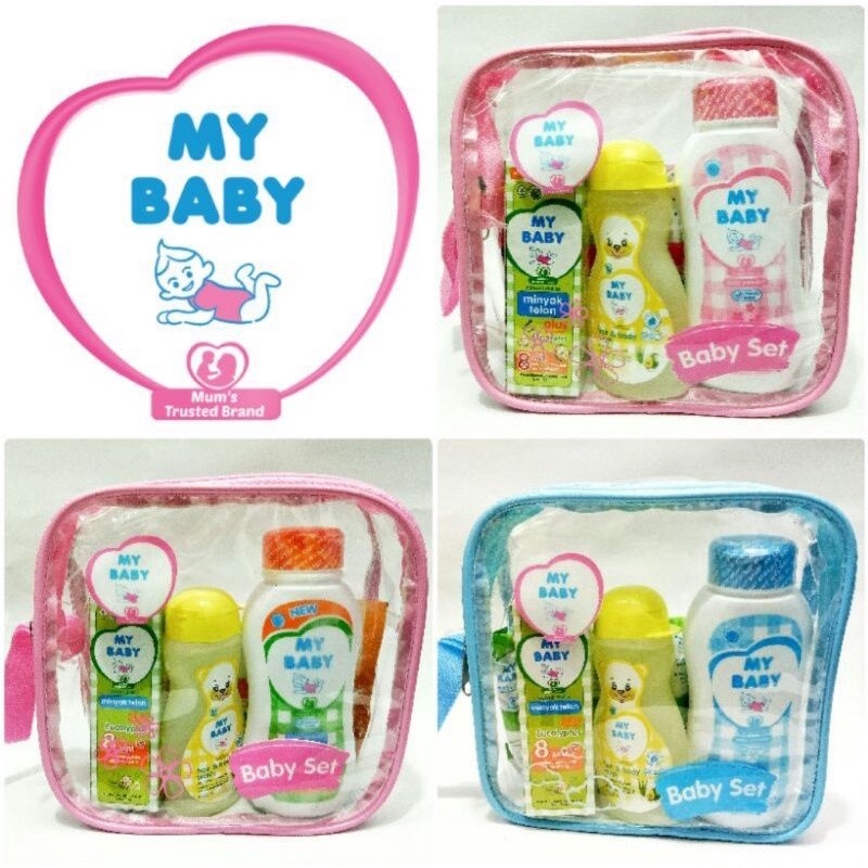 My Baby Set Travel Pack / Bag (isi 4 Produk) - Gift Set Bayi Mini - Paket Travel Pack / My Baby Set 
