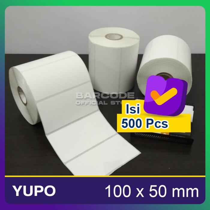 

LABEL BARE 100 X 50 1 LINE KERTAS STICKER LABEL YUPO 100x50