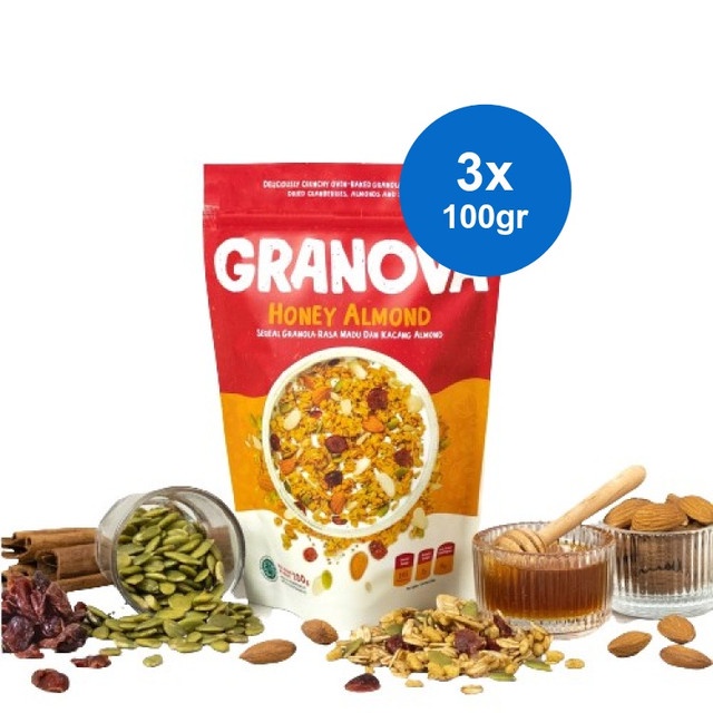 

Granova Granola Honey Almond 3 x 100 gr