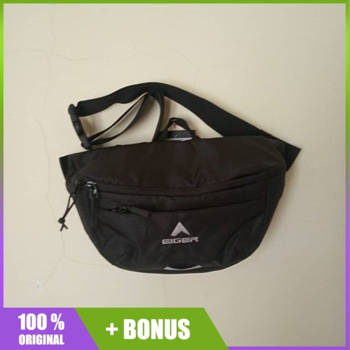 Tas Pinggang Eiger X Doberai 3 Waist Bag Black Hitam 91000 4965 Ori