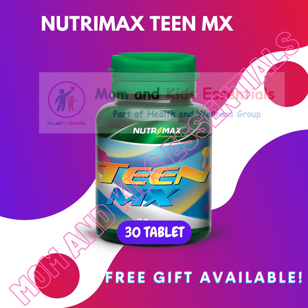 NUTRIMAX TEEN MX MULTIVITAMIN 30 TABLET BOOSTER TINGGI BADAN ANAK