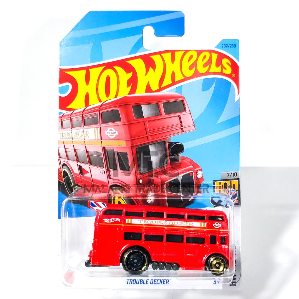 Hot Wheels Trouble Decker Merah L 2023