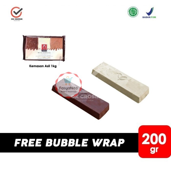 

Tulip Chocolate Compound / Coklat Batang [200 gr] - Dark 200gr - FasyAnita Mart Denpasar