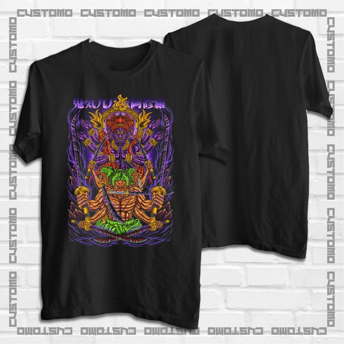 KAOS ONE PIECE RORONOA ZORO ASHURA MODE V1 | BAJU KAOS ANIME PREMIUM