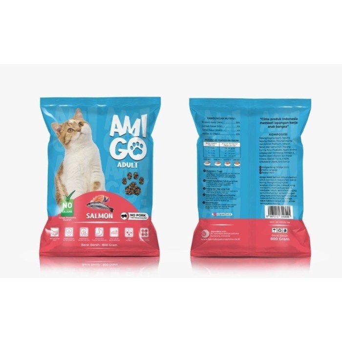 AMIGO 800GRM FRESHPACK Makanan Pakan Kucing / Dry Cat Food