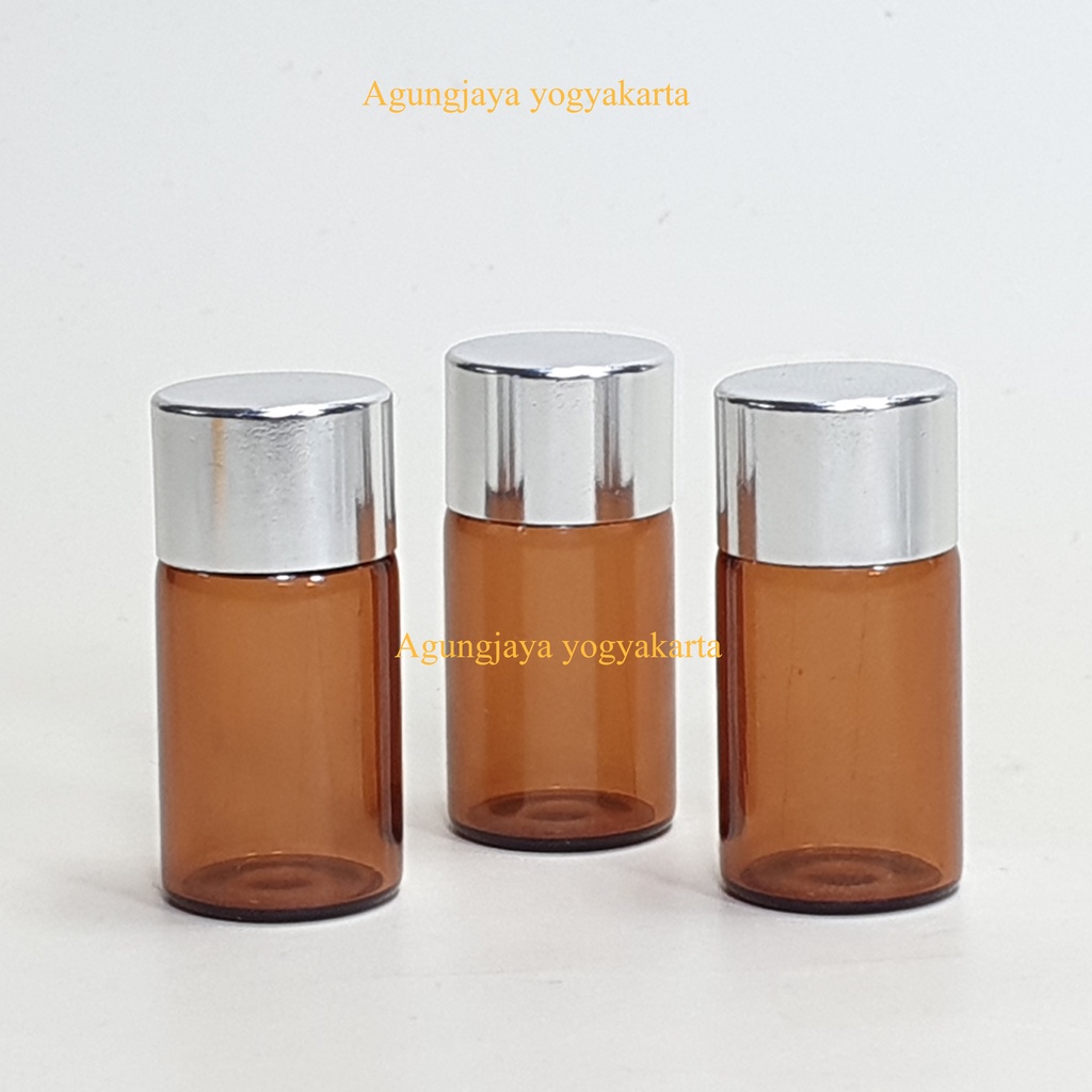 Botol Kaca Mini 3 Ml Tabung Amber / Botol Kaca /  Botol Kaca Mini / Botol Parfum 3 Ml  / Botol Kaca 