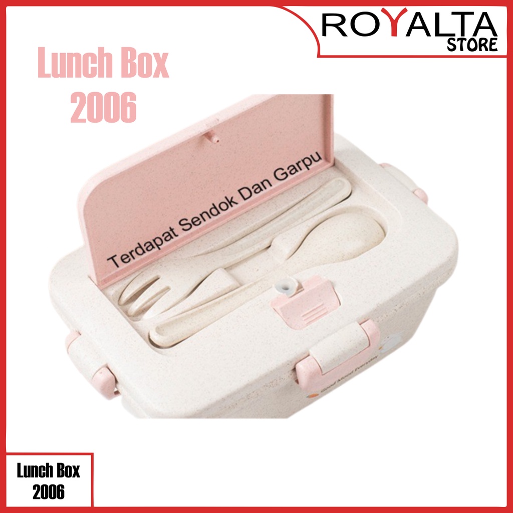 

Lunch Box 2006 - kotak makan anak anak - karakter happiness but Kotak Makan Anti Tumpah