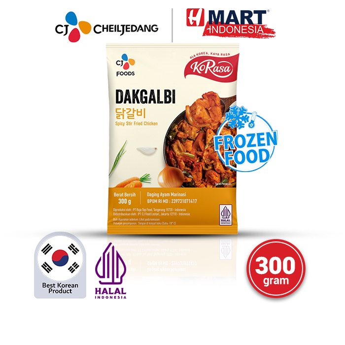 

CJ KoRasa Dakgalbi - Daging Ayam Marinasi 300g