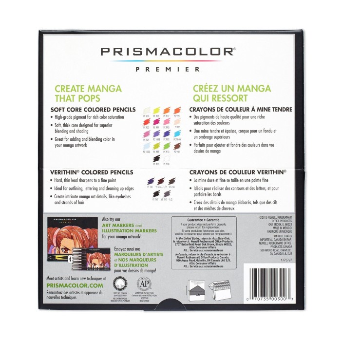 

Prismacolor Premier Manga Colors 23 Colored Pencils Sets