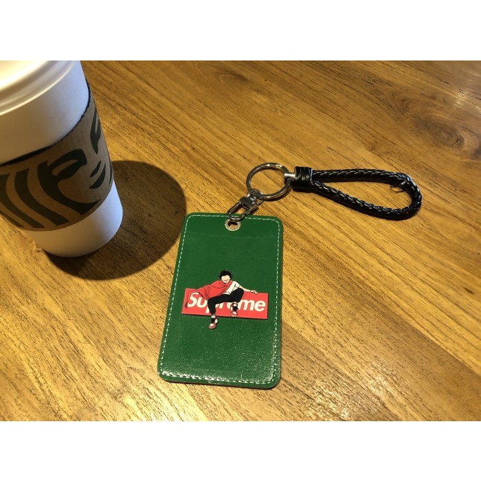 

larva_mart1 [Bisa COD] Korean Card holder keychain cute cool style kartu E-toll ID ATM akses - Hijau