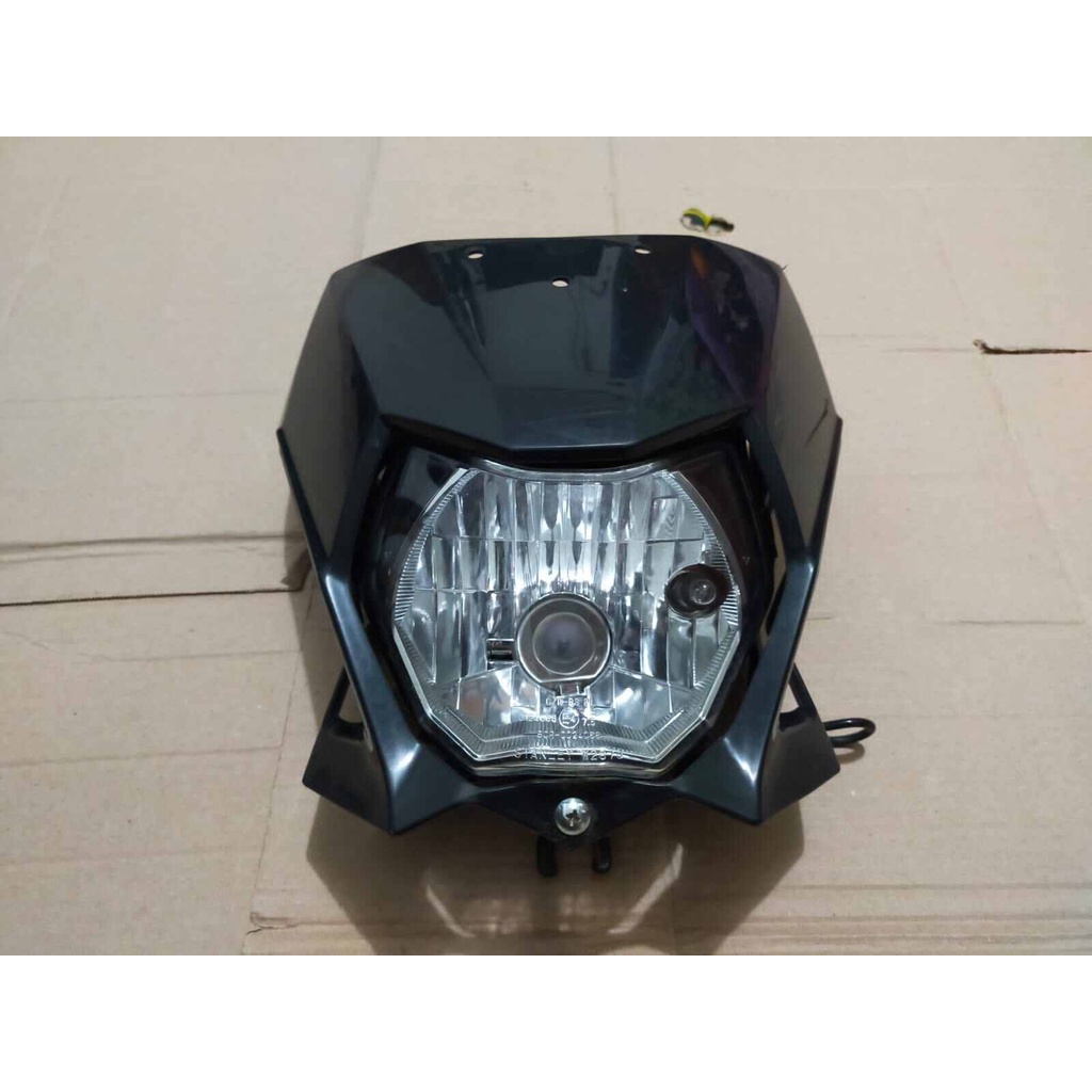Reflektor refektor lampu depan headlamp set tanpa Riting KLX BF KLX 150 BF Original Copotan