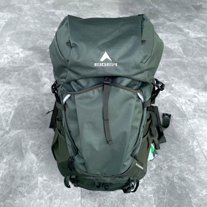 Tas Carrier Eiger Ecosavior 45L Tas Keril Eiger Tas Gunung Eiger Ori - Olive