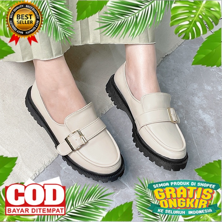 SEPATU MODEL TERKINI KEKINIAN /SEIS Joan Sepatu Docmart Wanita / Loafers Wanita