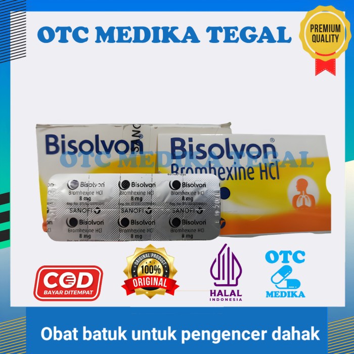Bisolvon 8 mg 10 Tablet obat batuk pengencer dahak