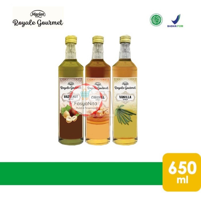 

Marjan Sirup Royal Gourmet Premium (Botol Kaca 650ml) - Royal Vanilla - FasyAnita Mart Denpasar