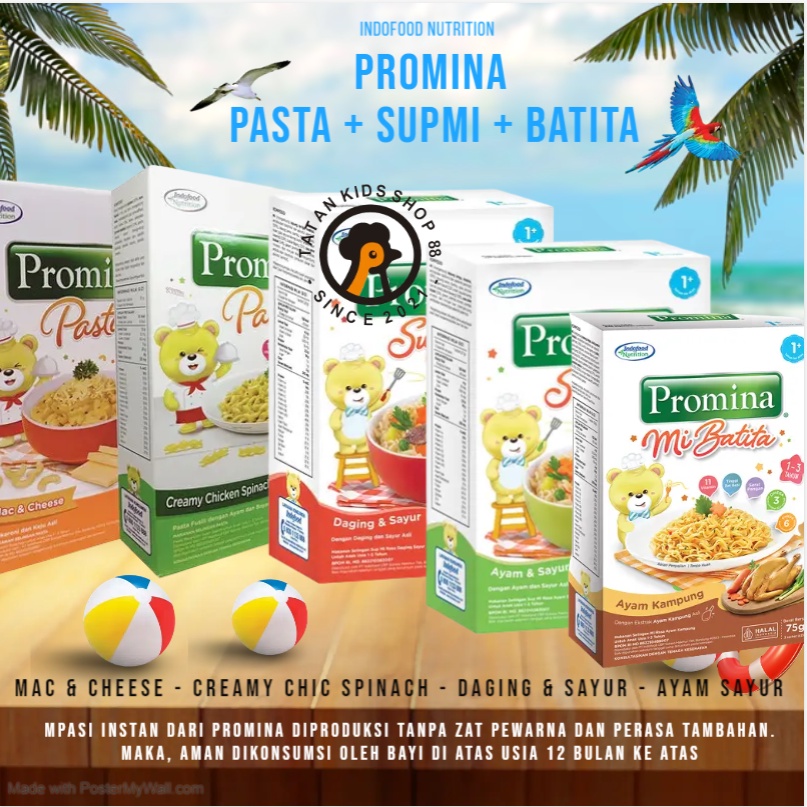 Promina Sup Mie Pasta Mi Batita Mac And Cheese Instant untuk Anak usia 1 tahun keatas