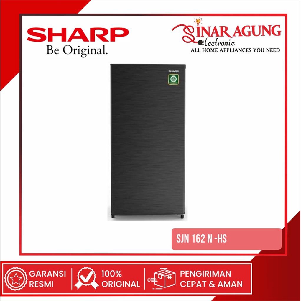 [COD] KULKAS SHARP SJN162NHS / SJN162 / SJN-162 (1 PINTU / 128 LITER) GARANSI RESMI