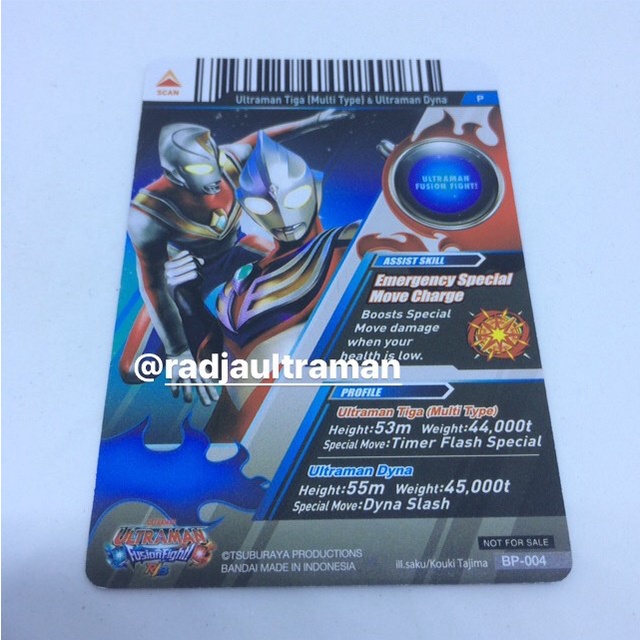 tion Card Ultraman R/B BP004 Ultraman Tiga Ultraman Dyna