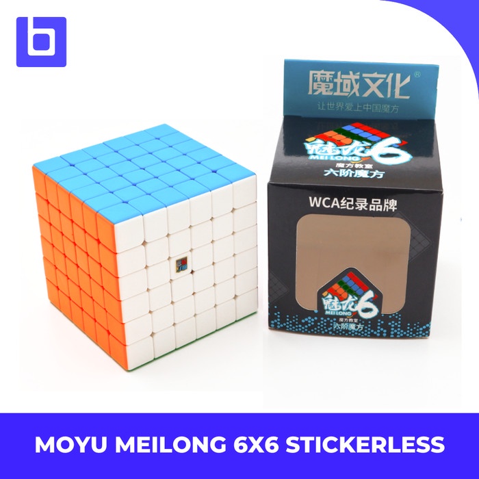Rubik 6x6 Moyu MF Meilong 6x6 Stickerless