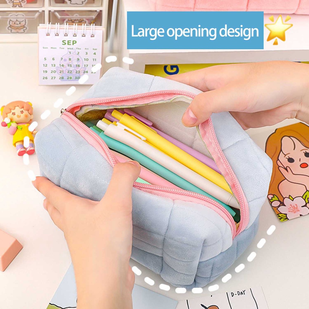 

Tempat Pensil Make Up Cosmetic Bag Pillow Pouch Pencil Case - BS809