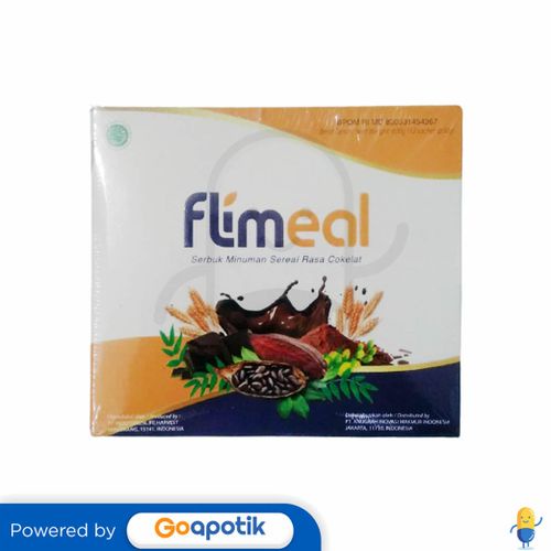 

Flimeal Minuman Sereal Rasa Coklat 50 Gram Box 12 Sachet (600 Gram)