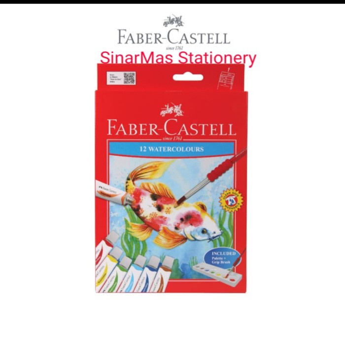 

[HK-0329] Faber Castel 12 Water Colours. - Cat air 12 Warna