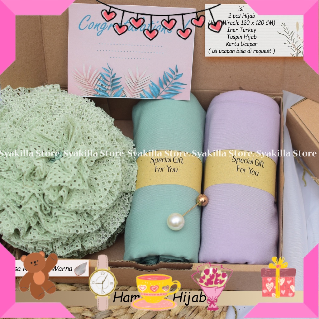 

HAMPERS BAYI ANAK MUDA REMAJA PACAR ISTRI BIKIN ROMANTIS ANNIVERSERY/ Kado Hadiah Hampers Hijab Voal Miracle Premium 120x120 CM | Giftbox anniversary,wedding,idul fitri,kado Guru,dll / ULTAH LAHIRAN WISUDA JADIAN