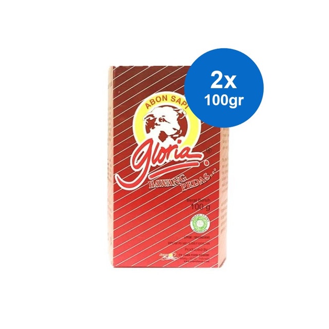 

Gloria Abon Sapi Bawang Pedas 2 x 100 gr