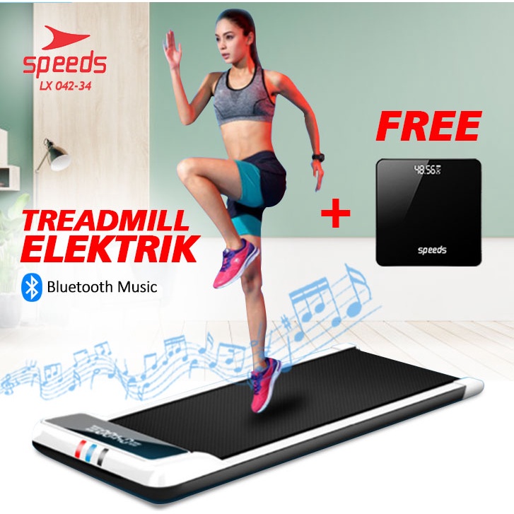 SPEEDS Sport Treadmill Elektrik Alat Olharaga Fitness Latihan Gym Equipment Running Machine LX 042-3