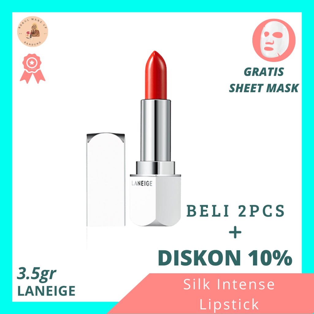 LANEIGE Silk Intense Lipstick (lembut ringan di bibir) Lipstik Lip Cream Lip Krim Lip Matte Lip Glos