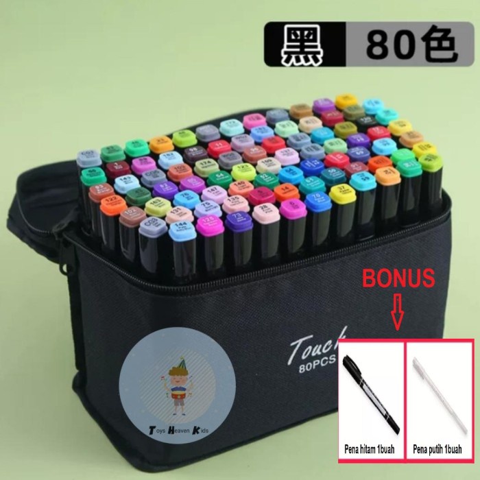 

[JL-9829] Murah Spidol 40 Warna Anak Gambar Sketsa Twin Marker Sketch Copic - Spidol 80 Warna