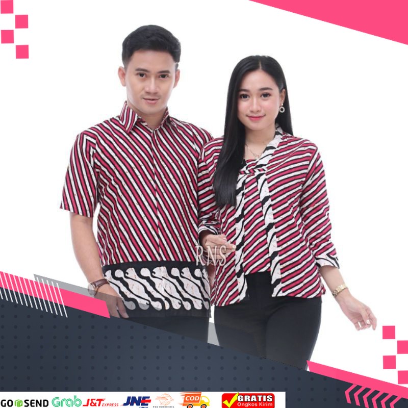 TREND BATIK MASA KINI DESAIN BARU HARGA MURAH /couple batik hilmi super seragam batik baju kerja kan