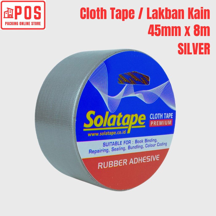 

Cloth Tape / Lakban Kain Silver 45mmx8m | Solatape