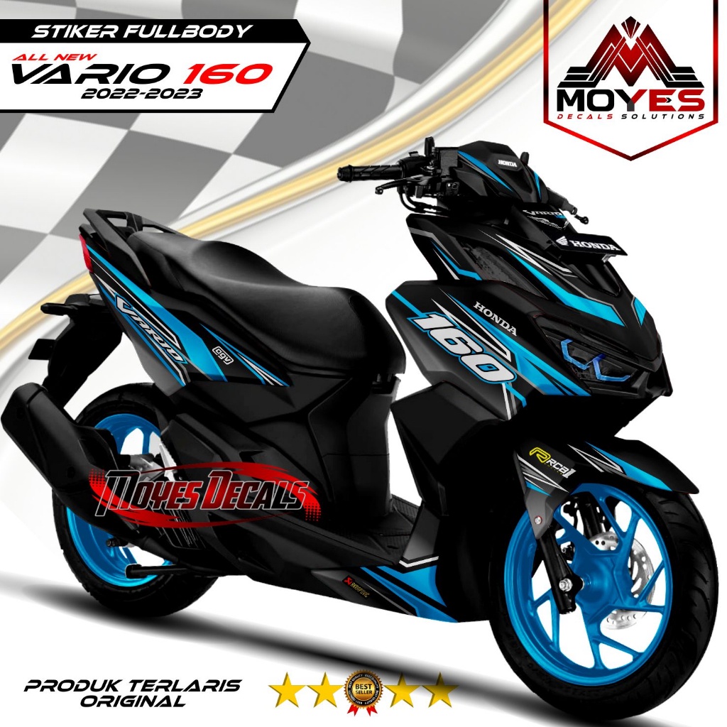 Decal Vario 160 Fullbody Motif Racing Line Stiker Variasi Vario 160 New Fullbody