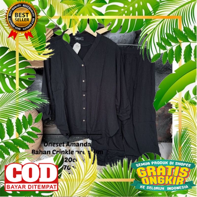KOREAN STYLE OOTD TRENDY TERBARU /ONE SET RAYON / ONE SET CRINKLE / ONE SET JUMBO/ DAILY ONE SET / S