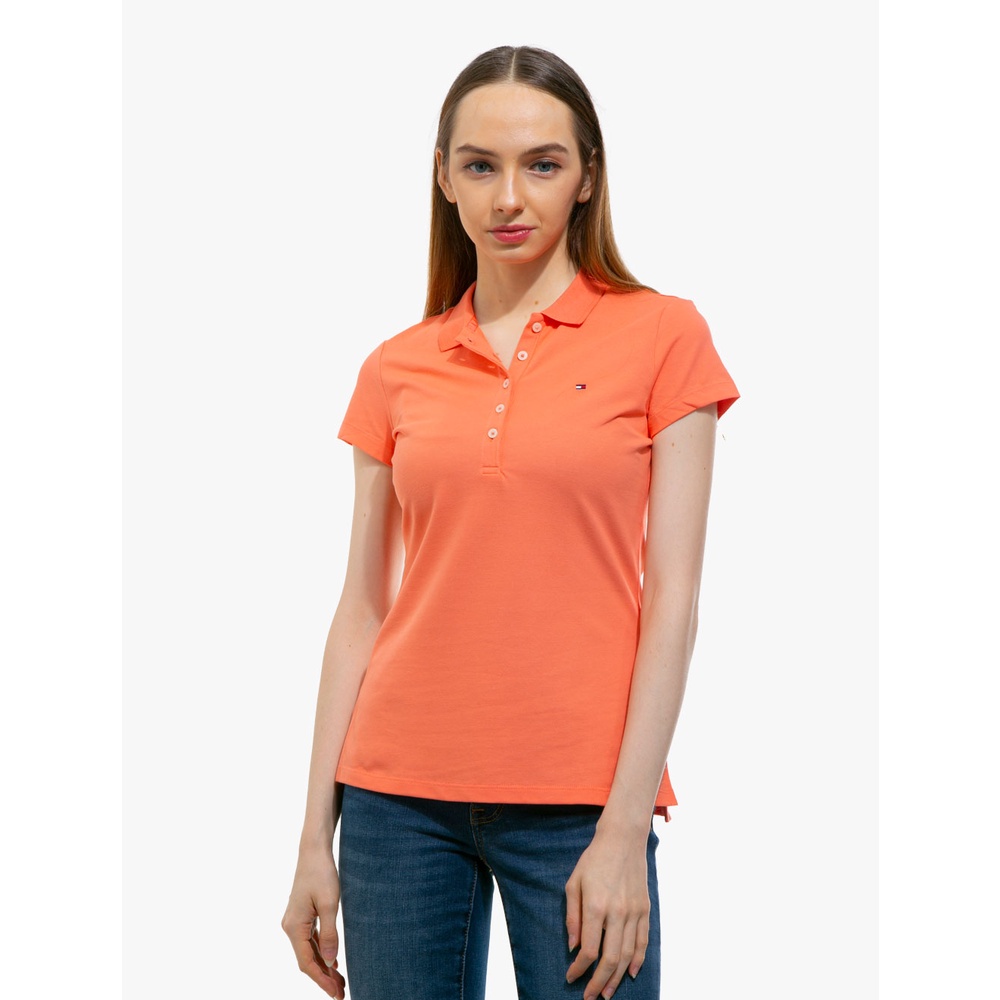 TOMMY HILFIGER - HERITAGE SLIM FIT POLO SHIRT - Coral