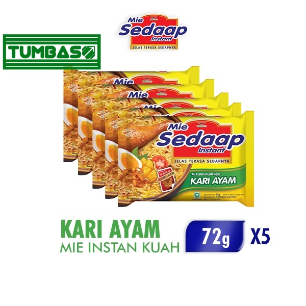 

Tumbaso Mie Sedaap Kari Ayam 5 x 72gr