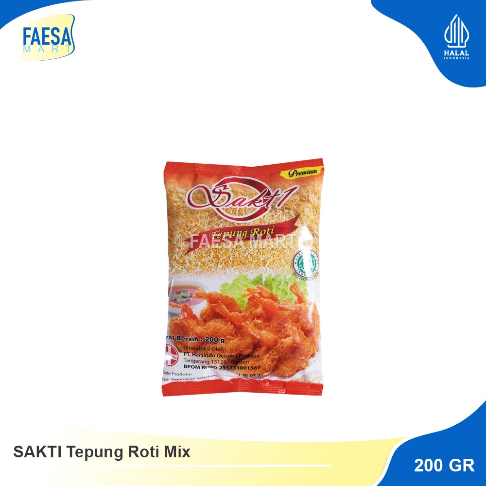 

SAKTI Tepung Roti/Panir Mix Sakti 200gr