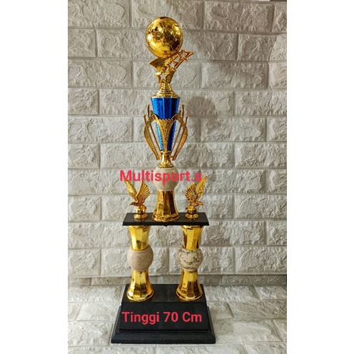 PIALA TROPHY BOLA KAKI 2 70 CM MARMER