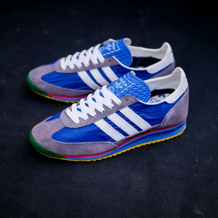 Sepatu ADIDAS SL72 ORIGINAL VINTAGE NAVY BLUE WHITE TERBARU