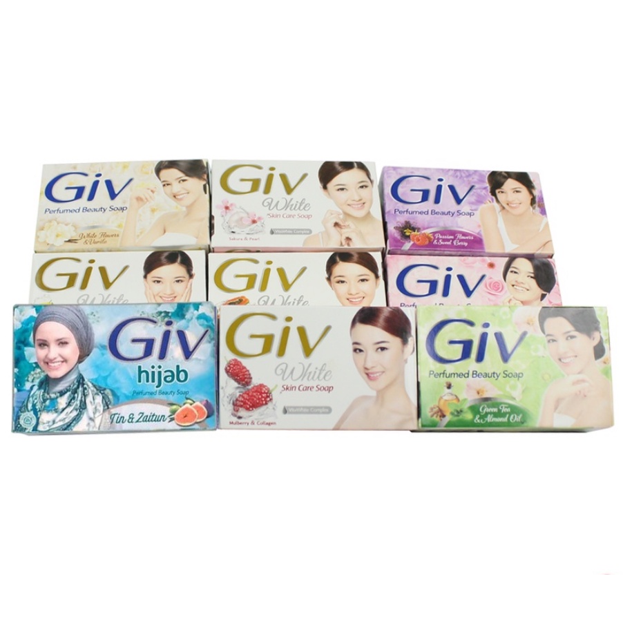 SABUN GIV BATANG 76gr MURAH WHITE SKIN CARE PERAWATAN TUBUH KECANTIKAN BODY WASH CAIR SABUN MANDI GI