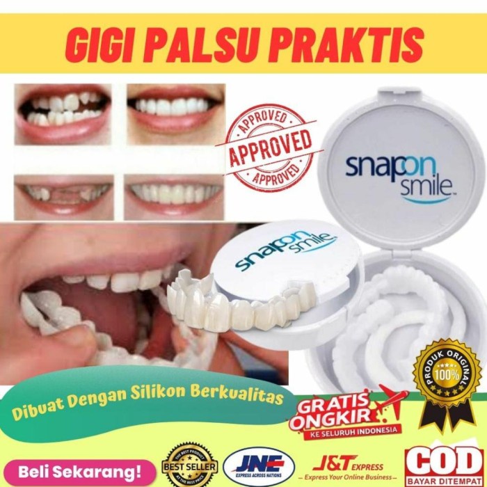 Snap On Smile Gigi Palsu 100% Original Asli /Gigi Palsu venner - Gigi